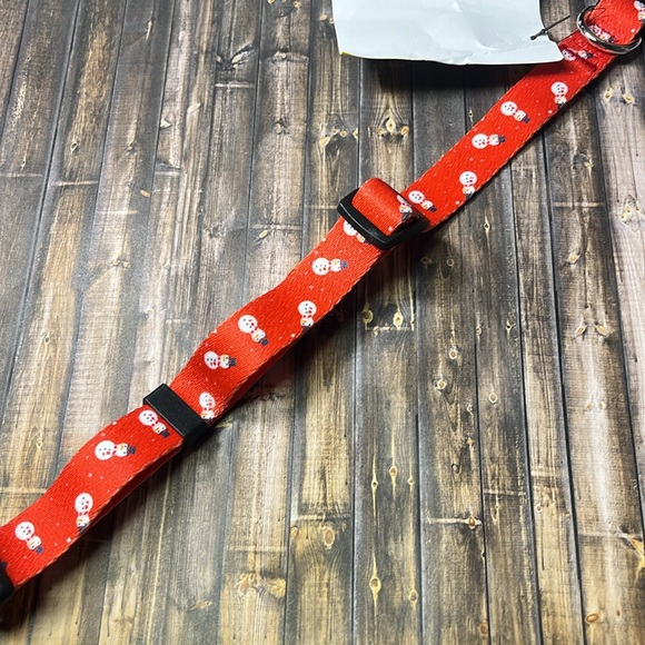 5for$10 Native Pup Red Snowman Christmas Dog Collar Dog Collars Dog Accessories - Picture 4 of 5